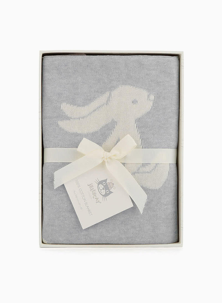 Buy Jellycat Bunny Blanket in Grey Trotters Childrenswear Trotters