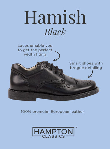 Hampton Classics School Shoes Hampton Classics Hamish School Shoes in Black