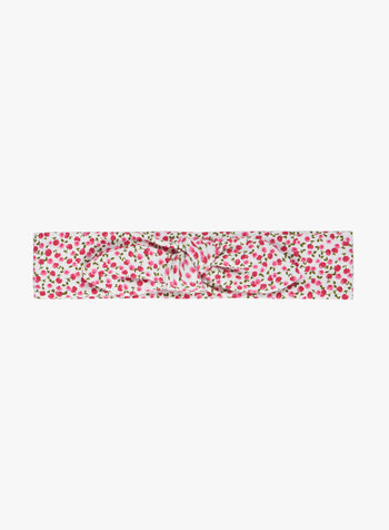 Cherry Jersey Bow Headband