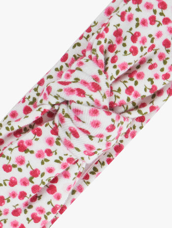 Cherry Jersey Bow Headband