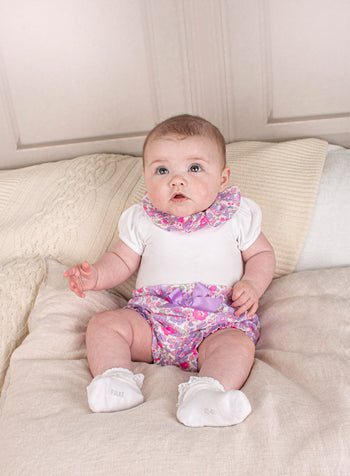 Baby Short Sleeved Willow Bodysuit in Lilac Betsy