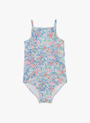 Little Frill Swimsuit in Blue Aurora