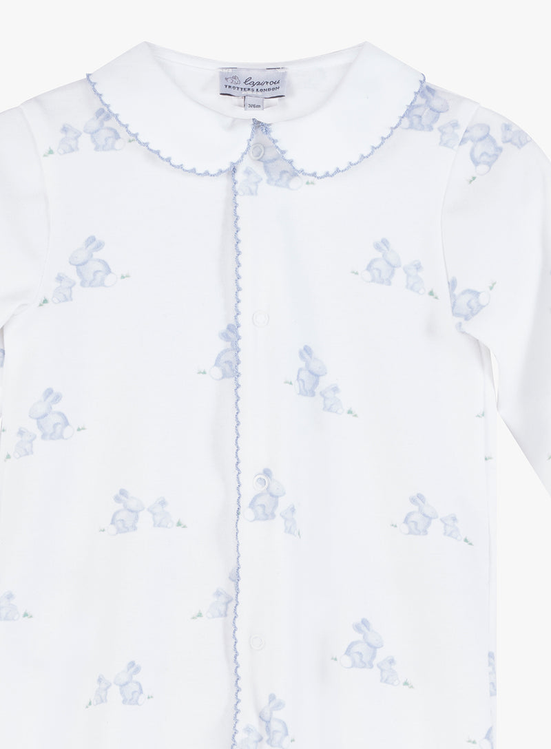 Baby Bunny Onesie in Pale Blue