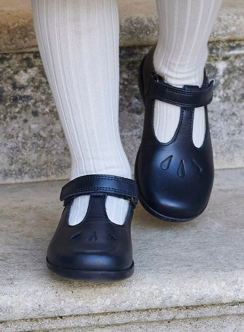 Hampton Classics Evie School Shoes in Navy