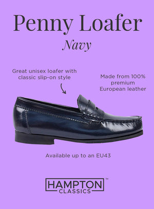 Hampton Classics School Shoes Hampton Classics Penny Loafer in Navy