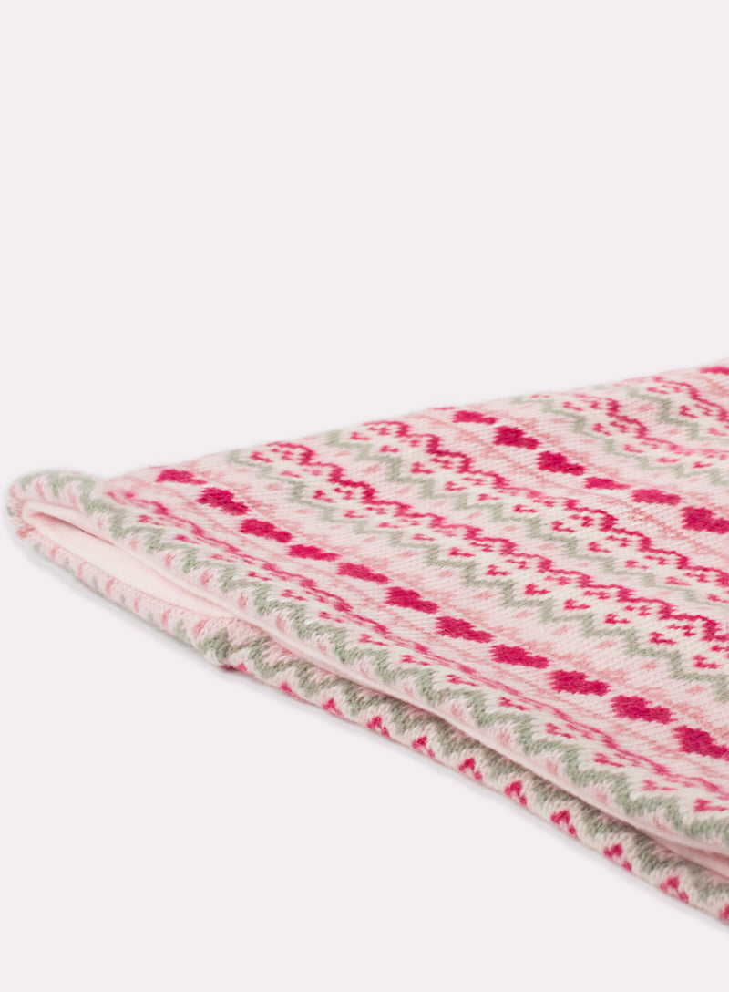 Snoody in Pink Fair Isle