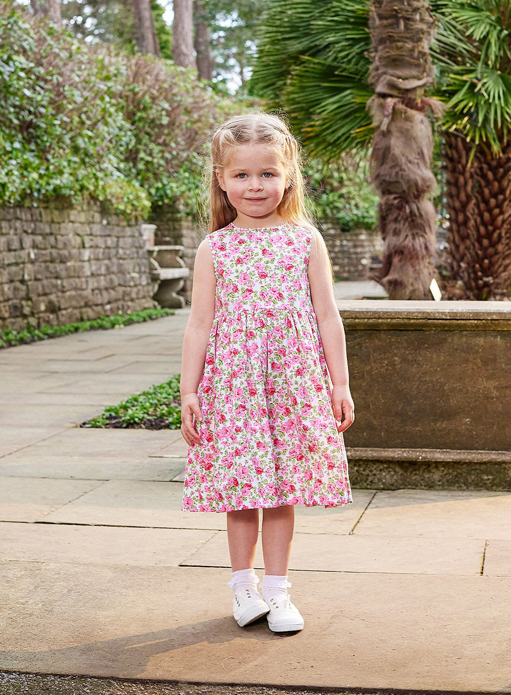 Adelina Summer Dress in Petit Red Rose