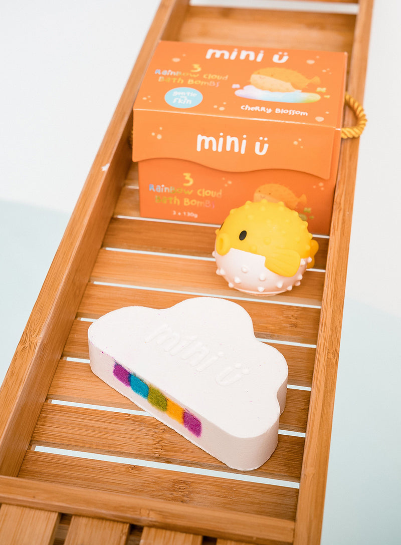 New Mini-U Rainbow Cloud Bath Bombs - Pack of 3