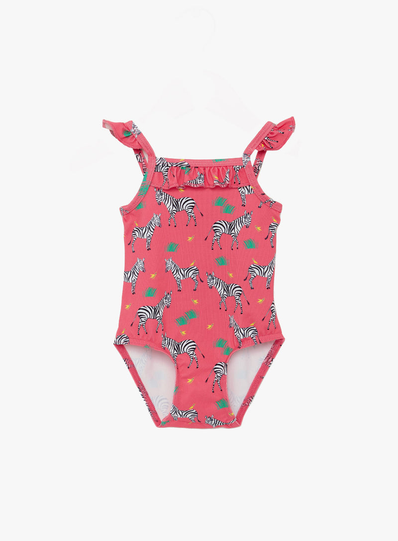 Little Frill Swimsuit in Zebra