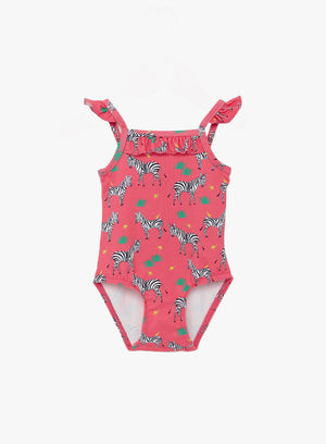 Little Frill Swimsuit in Zebra