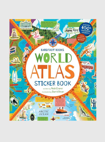 Barefoot Books Book Barefoot Books World Atlas Sticker Book