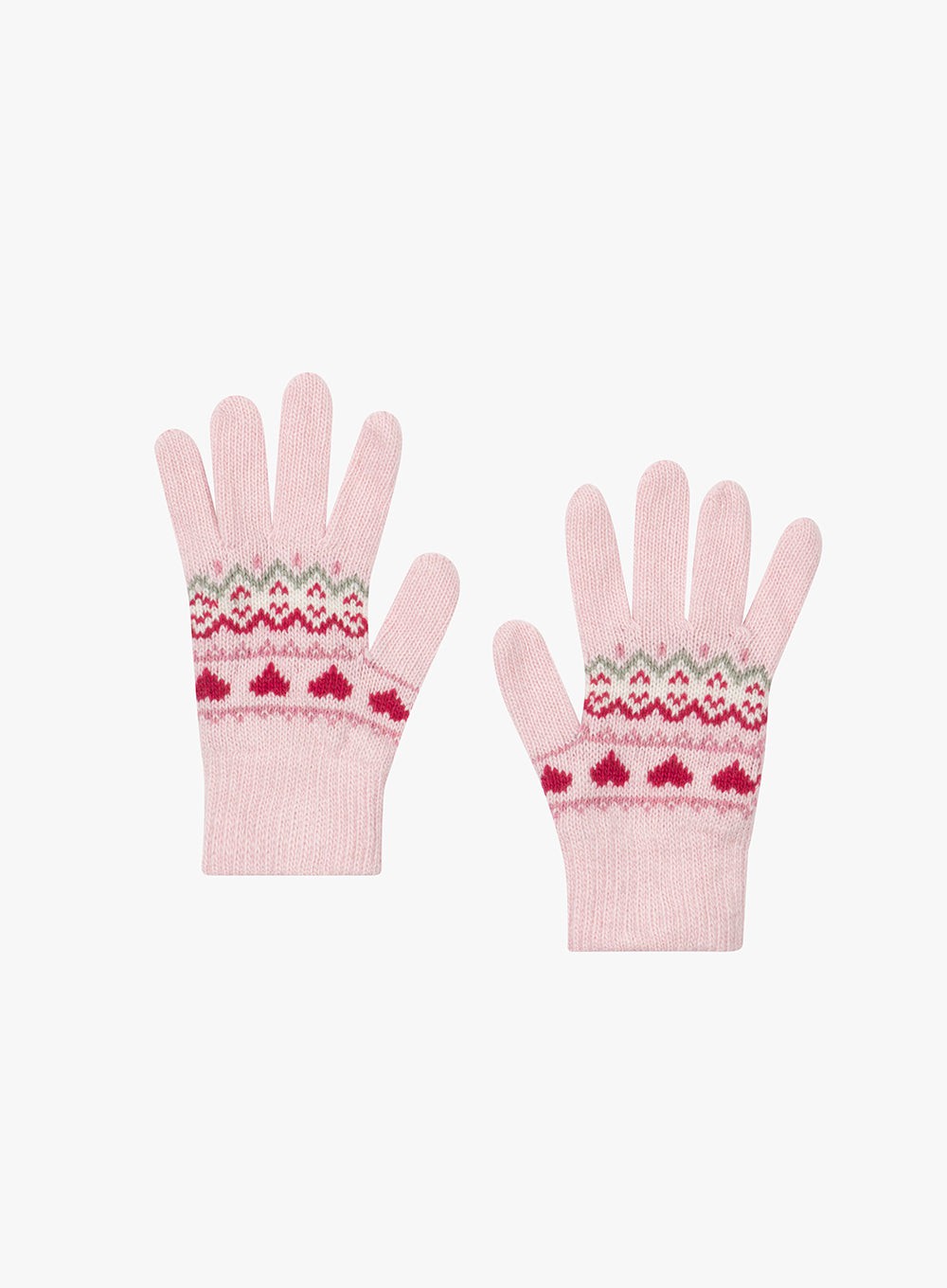 Chelsea Clothing Company Gloves Fair Isle Gloves in Pink