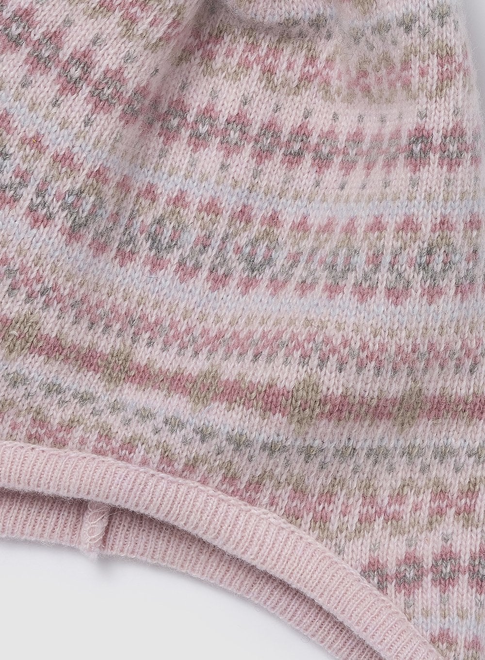 Chelsea Clothing Company Hat Little Fair Isle Hat in Pink - Trotters Childrenswear
