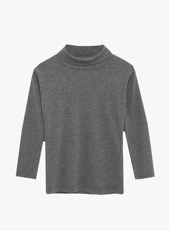 Chelsea Clothing Company Roll Neck Alex Rollneck in Grey Marl