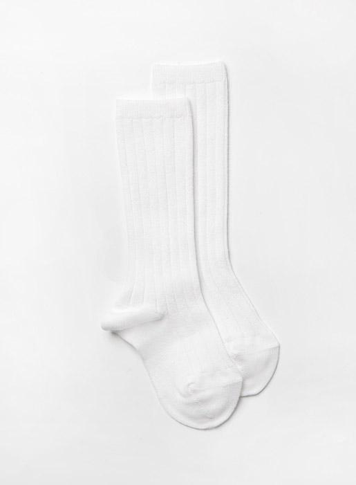 Buy White Ribbed Knee High Socks | Trotters Childrenswear – Trotters ...