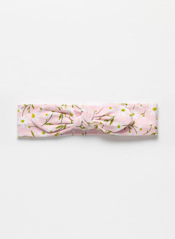 Confiture Alice Bands Jersey Headband in Pink Daisy