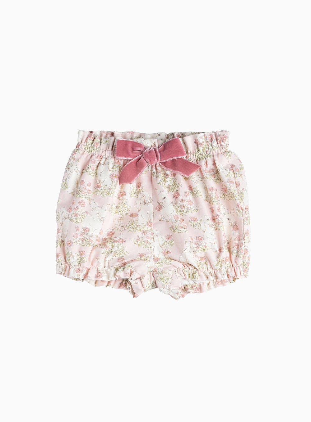 Confiture Bloomers Little Bow Bloomers in Pale Pink Bunny