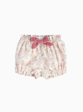 Little Bow Bloomers in Pink Fluffy Bunny
