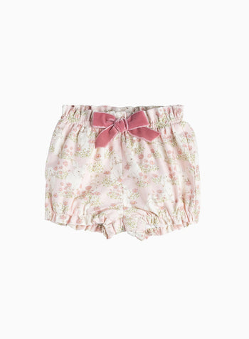 Little Bow Bloomers in Pink Fluffy Bunny