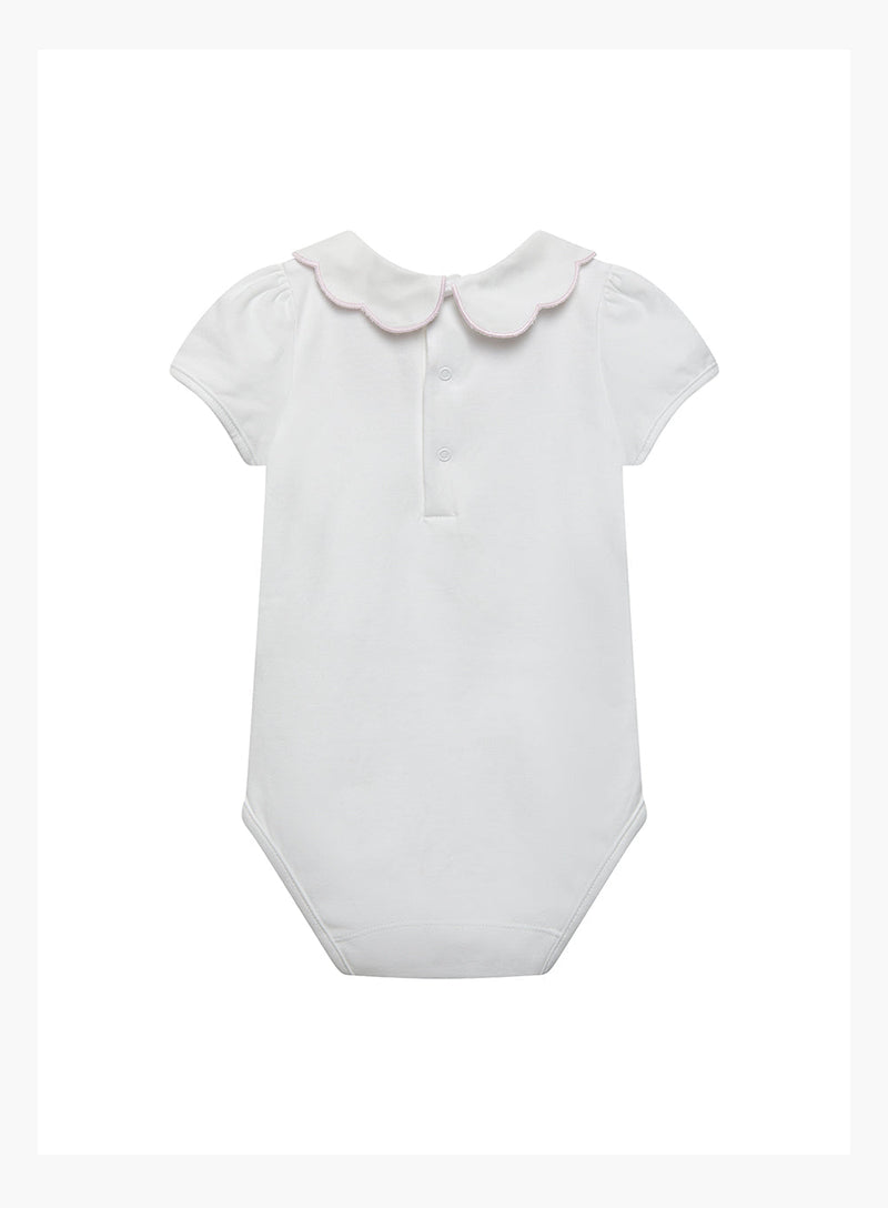 Confiture Body Baby Short-Sleeved Ava Embroidered Petal Body