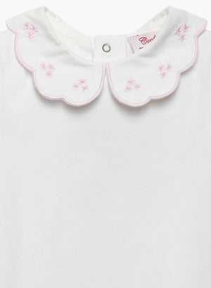 Confiture Body Baby Short-Sleeved Ava Embroidered Petal Body