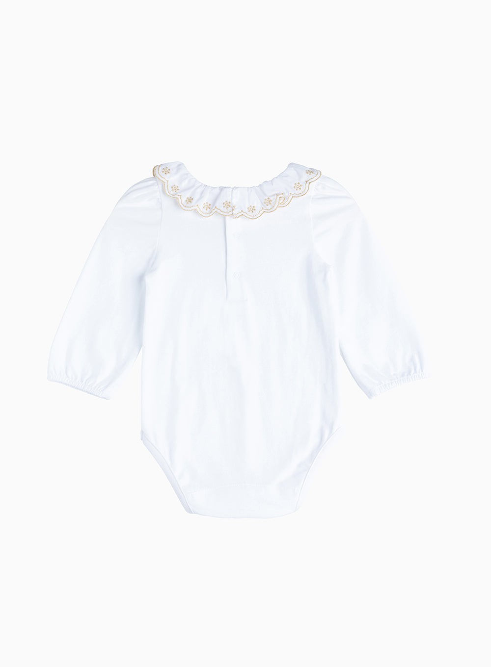 Confiture Body Little Long Sleeved Elsa Body in White/Gold