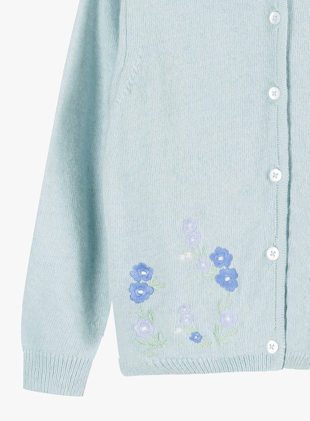 Confiture Cardigan Emily Embroidered Cardigan in Sea Green