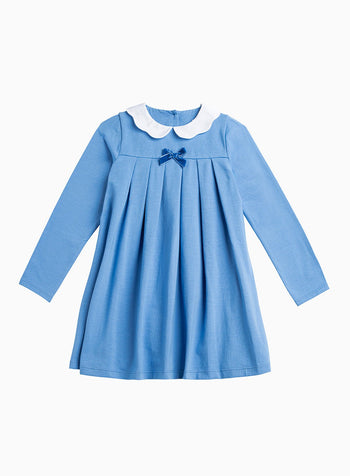 Confiture Dress Anna Petal Collar Dress in Azure