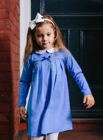 Confiture Dress Anna Petal Collar Dress in Azure