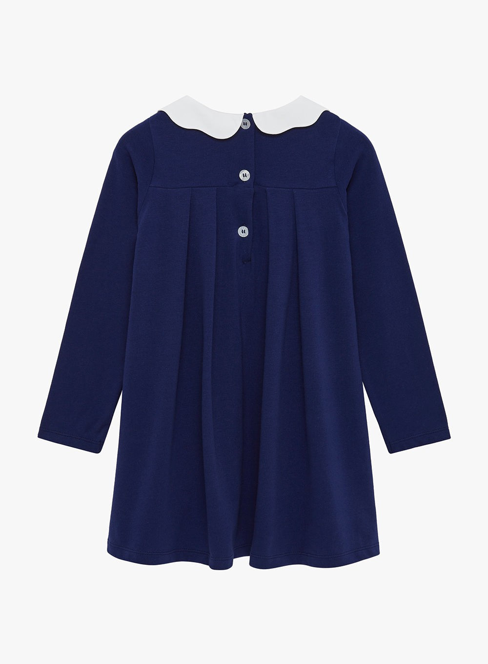 Girls Anna Jersey Dress in Navy | Trotters London – Trotters ...