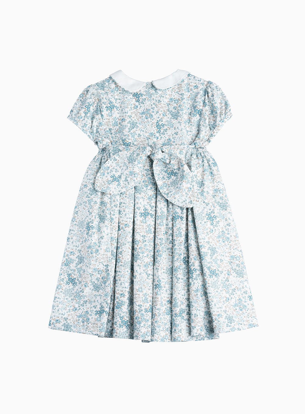 Confiture Dress Arabella Bloom Smocked Dress in Sea Blue Floral