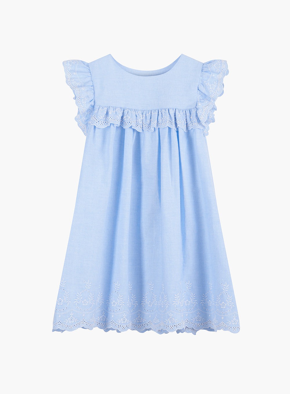Confiture Dress Embroidered Chambray Dress