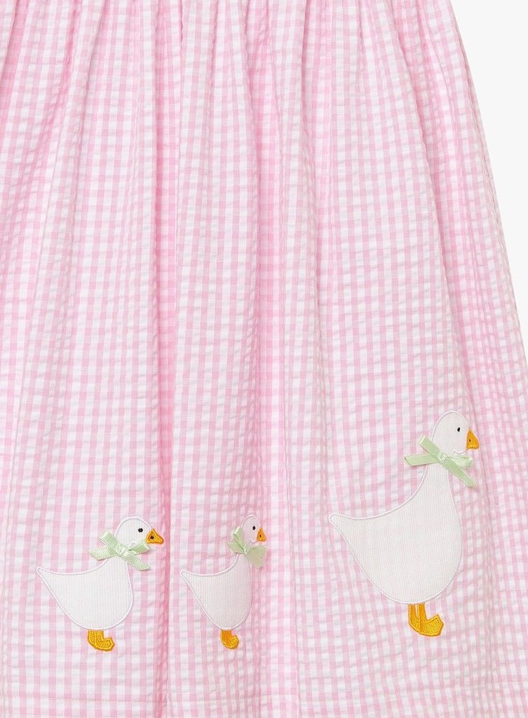 Confiture Girls Jemima Gingham Pinafore Pale Pink Gingham | Trotters ...