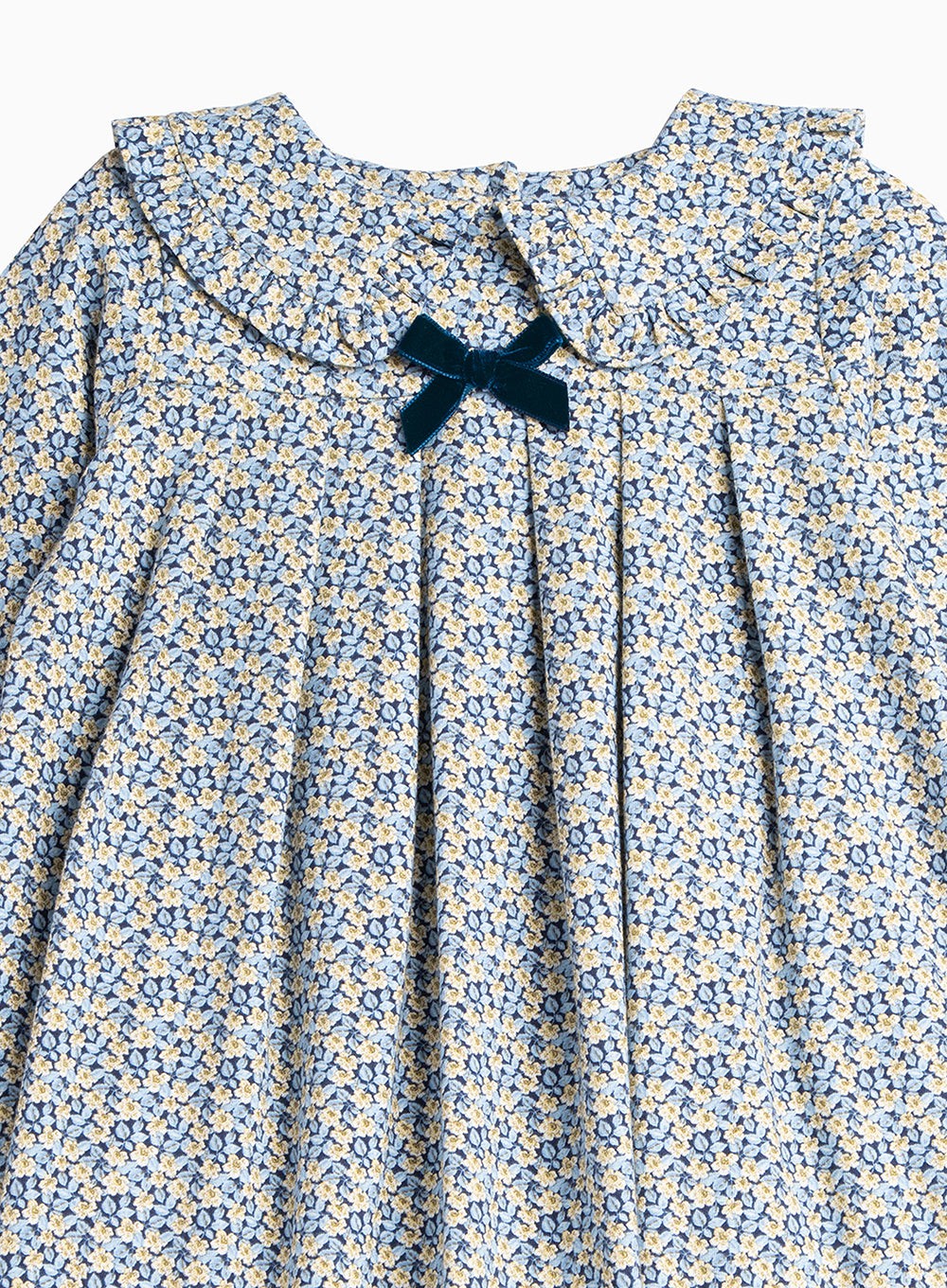 Confiture Dress Layla Pretty Collar Dress in Blue Floral