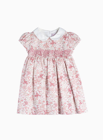 Confiture Dress Little Arabella Bloom Smocked Dress in Pink Floral