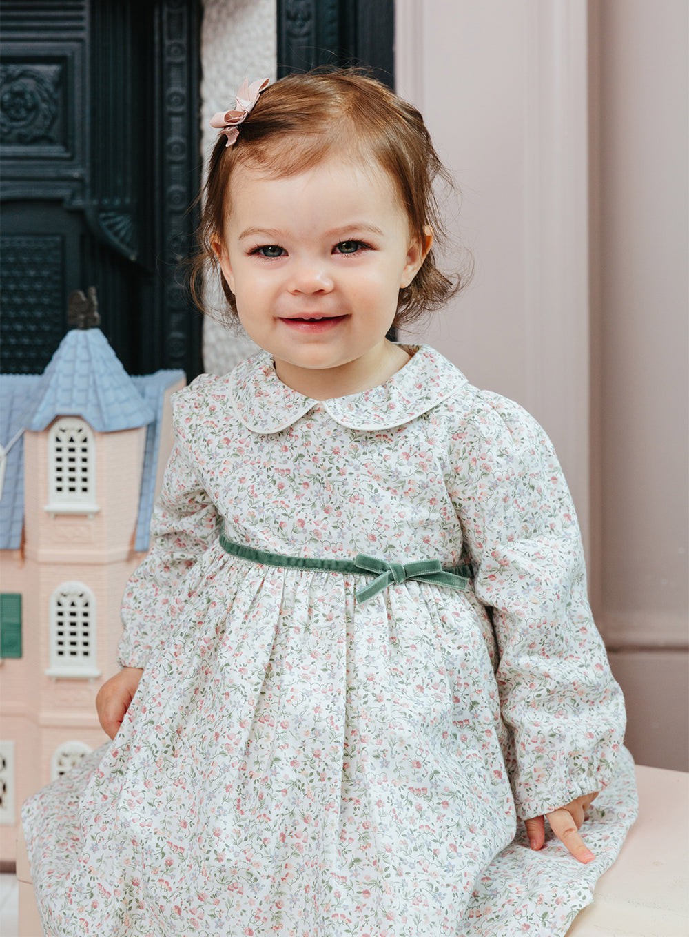 Little English | Little Girl's Polo Dress - Monogram Kids Clothes 12M