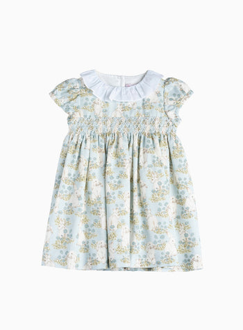 Little Fluffy Bunny Willow Smocked Dress