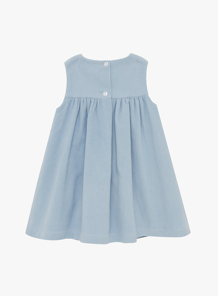 Baby Girls Little Duck Smocked Pinafore in Pale Blue | Trotters ...