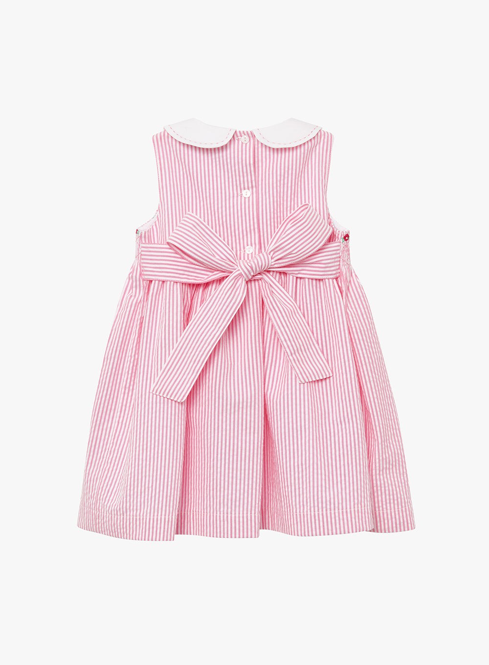 Confiture Dress Little Leonore Smocked Dress in Pink Stripe