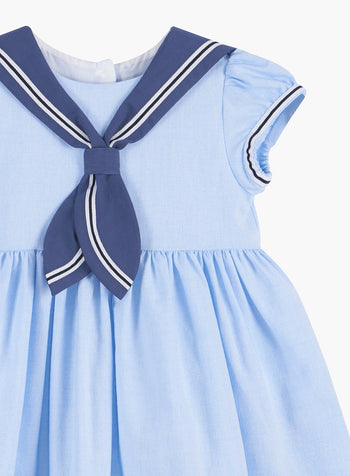 Confiture Dress Little Philippa Sailor Dress in Pale Blue