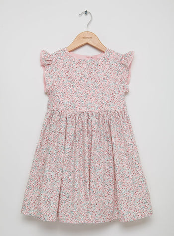 Confiture Dress Ophelia Frill Sleeve Dress in Pink Ditsy