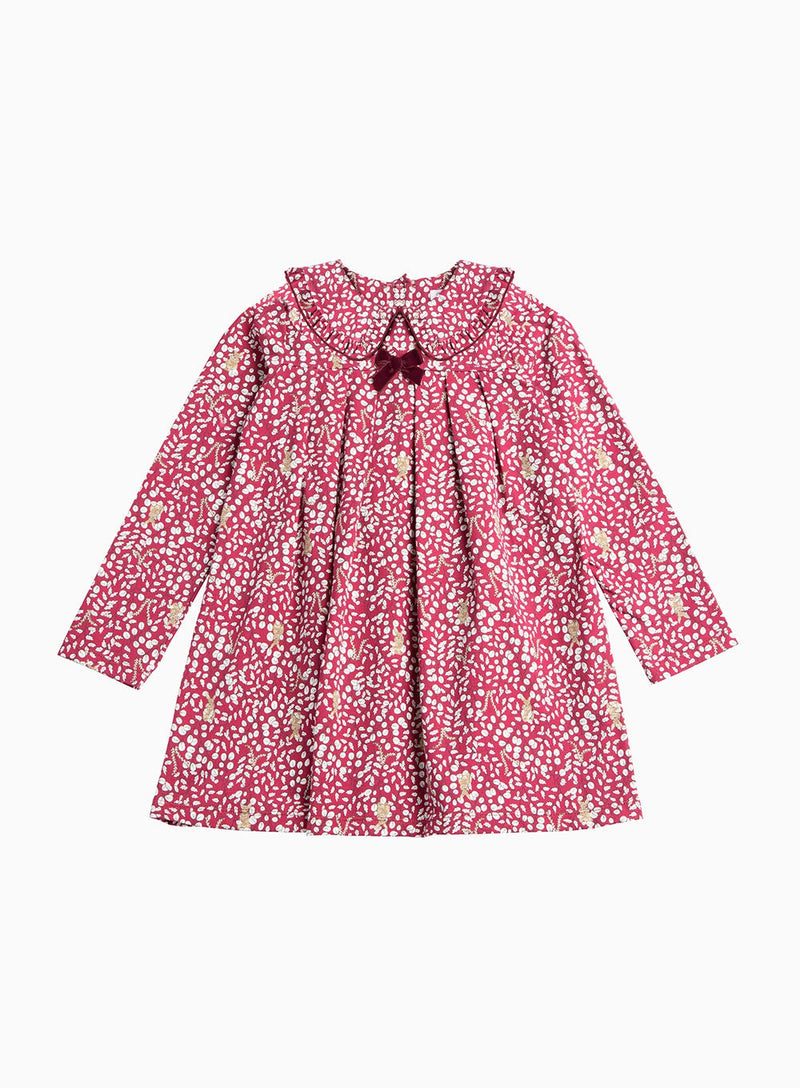 Confiture Dress Woodland Bunny Jersey Dress in Berry