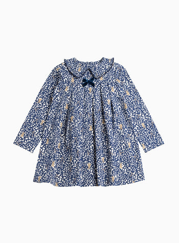 Confiture Dress Woodland Bunny Jersey Dress in Navy