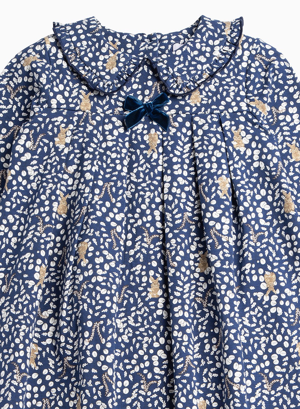 Confiture Dress Woodland Bunny Jersey Dress in Navy