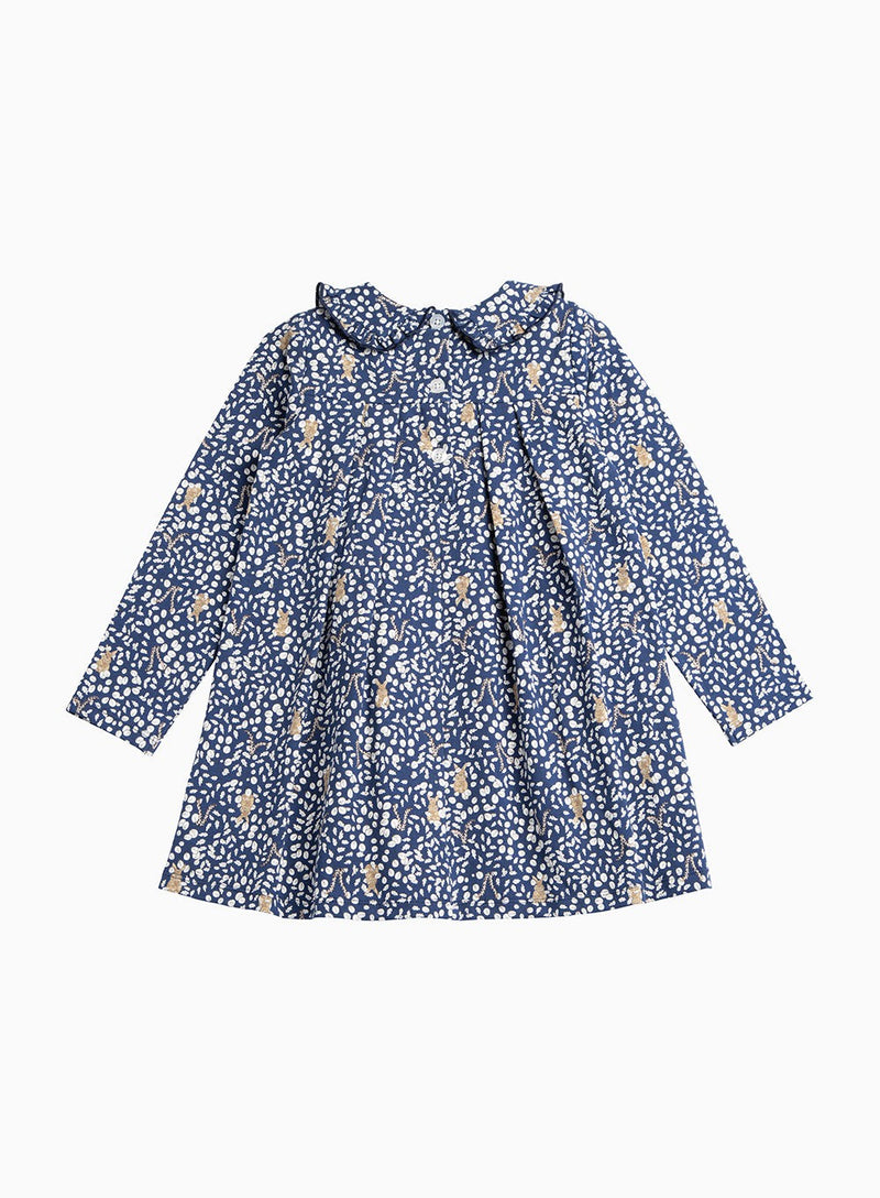 Confiture Dress Woodland Bunny Jersey Dress in Navy