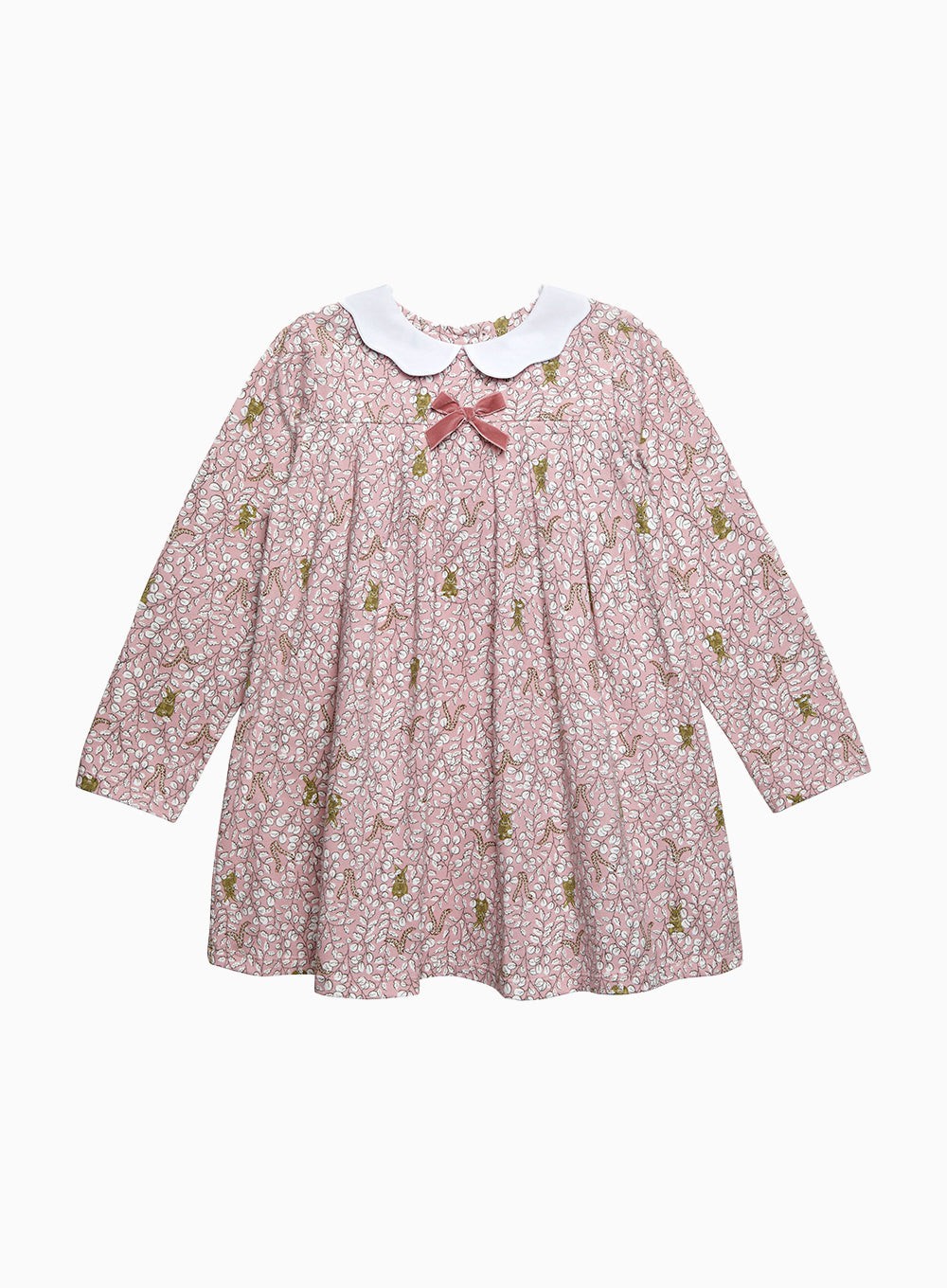Confiture Dress Woodland Bunny Jersey Dress in Rose