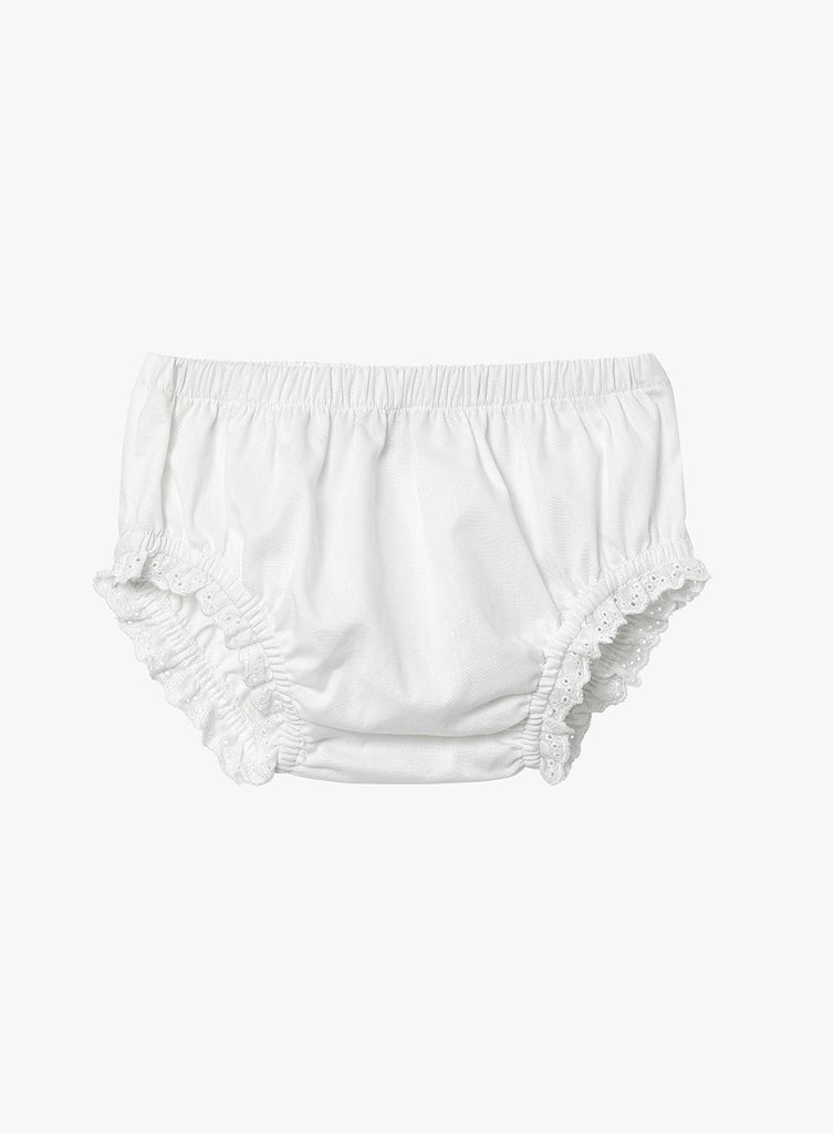 Confiture Baby Girls Frilly Knickers White Trotters London Trotters