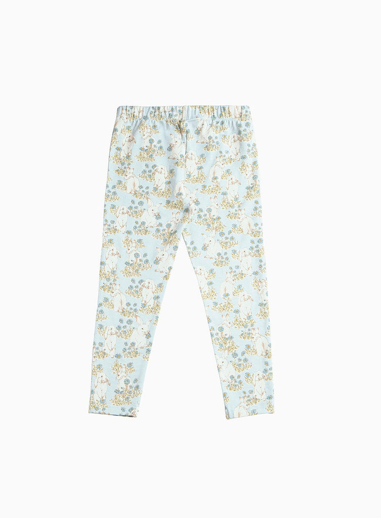 Confiture Fluffy Bunny Leggings in Blue | Trotters London – Trotters ...