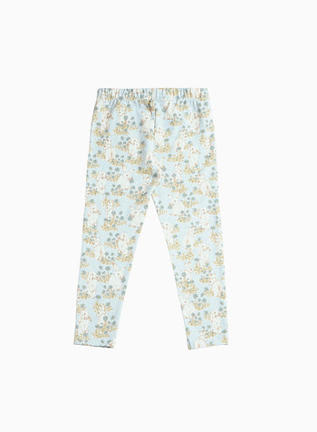 Confiture Leggings Fluffy Bunny Leggings in Blue