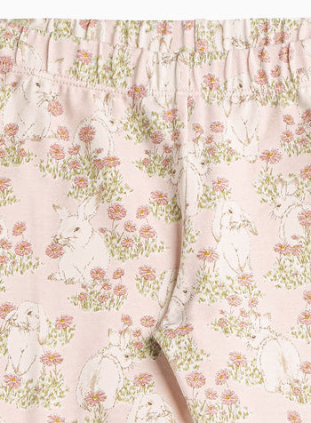 Confiture Leggings Fluffy Bunny Leggings in Pink